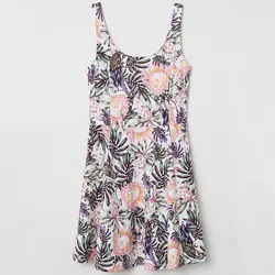 خرید پیراهن آستین حلقه ای زنانه اچ اند ام کد 31793 | فروشگاه اینترنتی بانی استایل