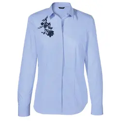 خرید شومیز نخی آستین بلند زنانه - اسمارا 2794 اصل | فروشگاه اینترنتی بانی استایل
