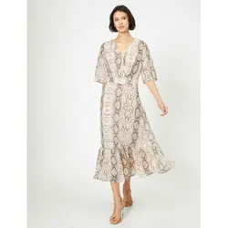 خرید پیراهن ریون طرح دار زنانه کوتون کد 12470 | فروشگاه اینترنتی بانی استایل