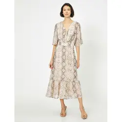 خرید پیراهن ریون طرح دار زنانه کوتون کد 12470 | فروشگاه اینترنتی بانی استایل