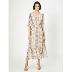 خرید پیراهن ریون طرح دار زنانه کوتون کد 12470 | فروشگاه اینترنتی بانی استایل