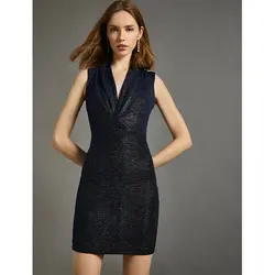 خرید پیراهن کوتاه یقه هفت زنانه کوتون کد 12396 | فروشگاه اینترنتی بانی استایل