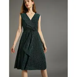 خرید پیراهن میدی یقه هفت زنانه کوتون کد 12367 | فروشگاه اینترنتی بانی استایل