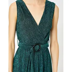 خرید پیراهن میدی یقه هفت زنانه کوتون کد 12367 | فروشگاه اینترنتی بانی استایل