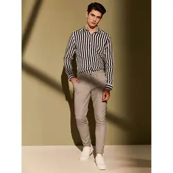 خرید پیراهن راه راه مردانه ال سی وایکیکی کد 14296 | فروشگاه اینترنتی بانی استایل