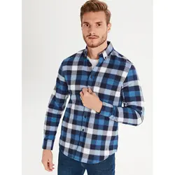 خرید پیراهن چهارخانه مردانه ال سی وایکیکی کد 14258 | فروشگاه اینترنتی بانی استایل