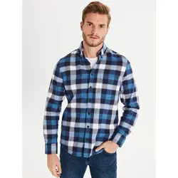 خرید پیراهن چهارخانه مردانه ال سی وایکیکی کد 14258 | فروشگاه اینترنتی بانی استایل