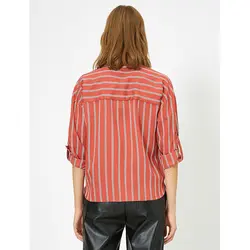 خرید شومیز راه راه زنانه کوتون کد 12256 | فروشگاه اینترنتی بانی استایل