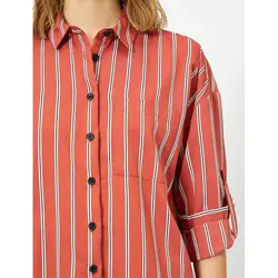 خرید شومیز راه راه زنانه کوتون کد 12256 | فروشگاه اینترنتی بانی استایل