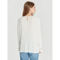 خرید بلوز ویسکوز یقه گرد زنانه ال سی وایکیکی کد 10599 | فروشگاه اینترنتی بانی استایل