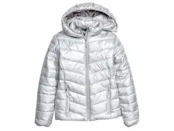 خرید کاپشن پفی زنانه اچ اند ام نقره ای | فروشگاه اینترنتی بانی استایل