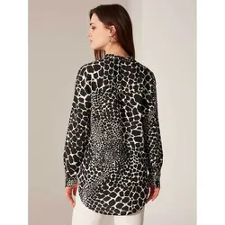 خرید تونیک طرحدار زنانه ال سی وایکیکی کد 11357 | فروشگاه اینترنتی بانی استایل