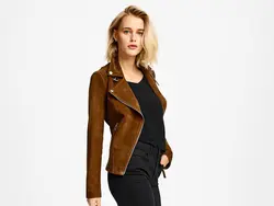 خرید کاپشن چرم کوتاه زنانه - اسمارا 6603 اصل | فروشگاه اینترنتی بانی استایل