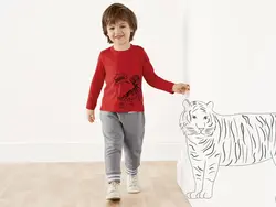 خرید تی شرت نخی پسرانه بسته 2 عددی - لوپیلو 6241 اصل | فروشگاه اینترنتی بانی استایل