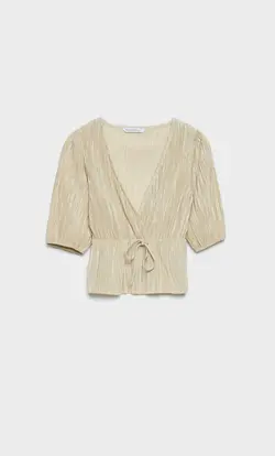 خرید بلوز پلیسه زنانه استرادیواریوس کد 231654 | بانی استایل