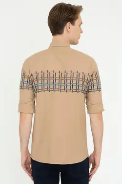 خرید پیراهن طرح دار مردانه یو اس پولو کد 229093 | بانی استایل