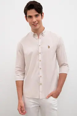 خرید پیراهن آستین بلند مردانه یو اس پولو کد 228575 | بانی استایل