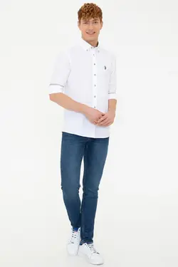 خرید پیراهن آستین بلند مردانه یو اس پولو کد 228562 | بانی استایل