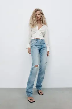 خرید شومیز زنانه زارا کد 227845 | بانی استایل