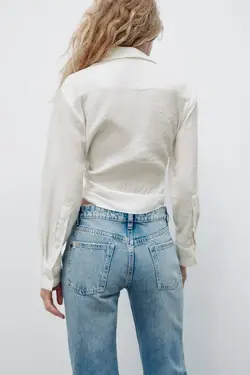 خرید شومیز زنانه زارا کد 227845 | بانی استایل