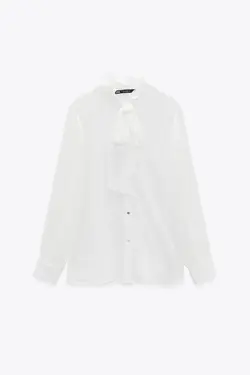 خرید بلوز پاپیون دار زنانه زارا کد 226223 | بانی استایل