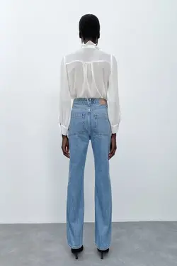 خرید بلوز پاپیون دار زنانه زارا کد 226223 | بانی استایل