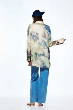 خرید شومیز اورسایز زنانه زارا کد 227829 | بانی استایل