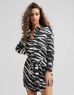 خرید پیراهن ساتن زنانه برشکا کد 209143 | بانی استایل