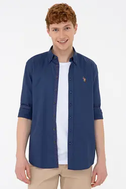 خرید پیراهن آستین بلند مردانه یو اس پولو کد 121235 | بانی استایل