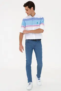 خرید پیراهن آستین بلند مردانه یو اس پولو کد 121238 | بانی استایل