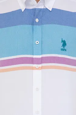 خرید پیراهن آستین بلند مردانه یو اس پولو کد 121238 | بانی استایل