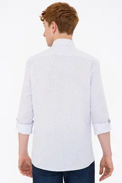 خرید پیراهن آستین بلند مردانه یو اس پولو کد 121217 | بانی استایل