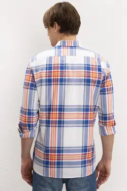 خرید پیراهن آستین بلند مردانه یو اس پولو کد 120853 | بانی استایل