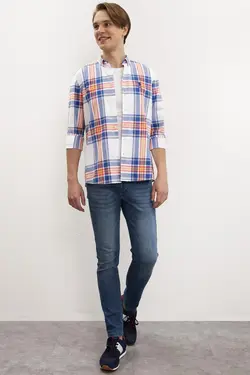 خرید پیراهن آستین بلند مردانه یو اس پولو کد 120853 | بانی استایل