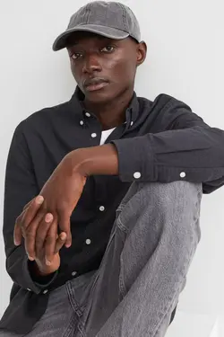 خرید پیراهن آکسفورد مردانه اچ اند ام کد 107183 | بانی استایل