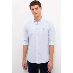 قیمت و خرید پیراهن آستین بلند مردانه یو اس پولو کد 72758 | بانی استایل