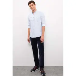 قیمت و خرید پیراهن آستین بلند مردانه یو اس پولو کد 72758 | بانی استایل