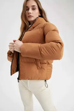 خرید کاپشن کلاه دار زنانه دفکتو کد 200607 | بانی استایل