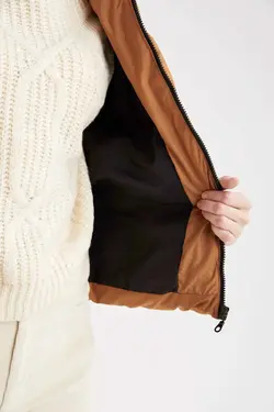 خرید کاپشن کلاه دار زنانه دفکتو کد 200607 | بانی استایل