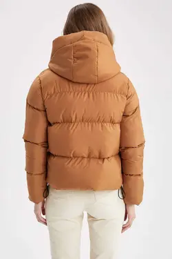 خرید کاپشن کلاه دار زنانه دفکتو کد 200607 | بانی استایل