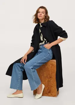 خرید پالتو پشمی زنانه منگو کد 181599 | بانی استایل