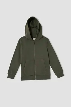 خرید سویشرت زیپ دار پسرانه دفکتو کد 153752 | بانی استایل