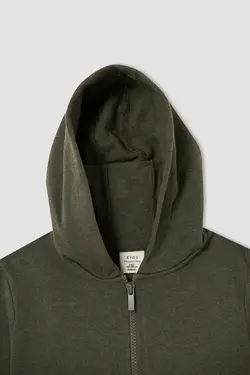 خرید سویشرت زیپ دار پسرانه دفکتو کد 153752 | بانی استایل