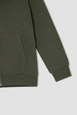 خرید سویشرت زیپ دار پسرانه دفکتو کد 153752 | بانی استایل