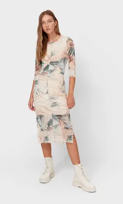 خرید پیراهن میدی زنانه استرادیواریوس کد 130358 | بانی استایل