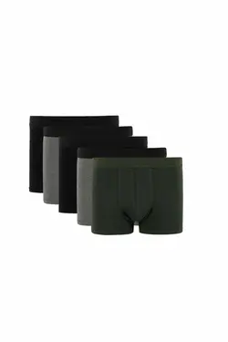 خرید شورت باکسر مردانه بسته 5 عددی دفکتو کد 125255 | بانی استایل