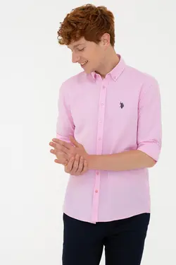 خرید پیراهن آستین بلند مردانه یو اس پولو کد 121409 | بانی استایل