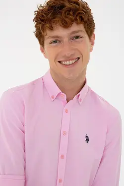 خرید پیراهن آستین بلند مردانه یو اس پولو کد 121409 | بانی استایل