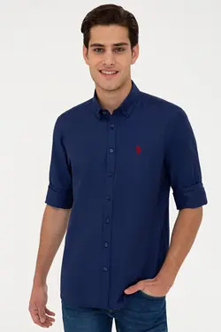 خرید پیراهن آستین بلند مردانه یو اس پولو کد 121397 | بانی استایل