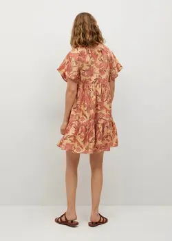 خرید پیراهن طرح دار زنانه منگو کد 113339 | بانی استایل